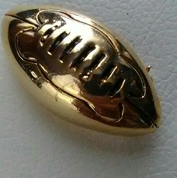 Gold Football Pendant - Picture 1 of 4